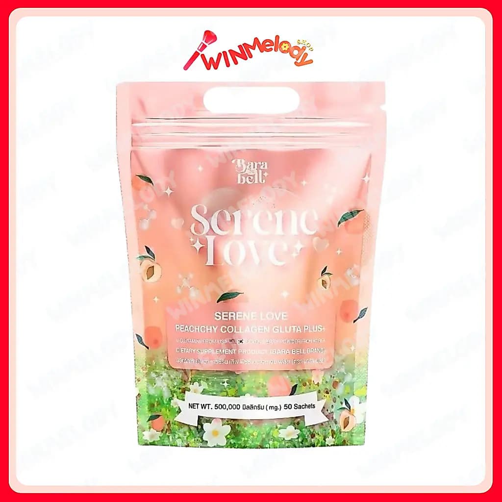 น้ำชงซีรีนเลิฟ Bara bell Serene Love peachchy collagen gluta plus+