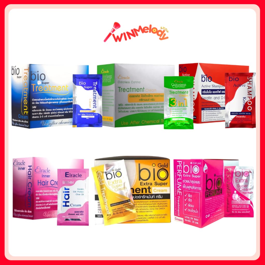 (24ซอง/กล่อง) Green Bio Super Treatment Martina Bio ไบโอ ครีมหมักผม
