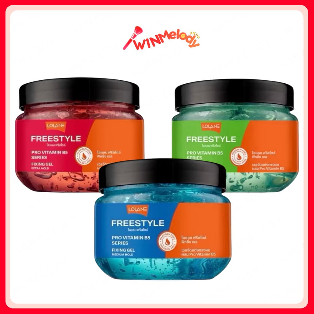 (กระปุก) Lolane Gel โลแลน ฟรีสไตล์ ฟิกซิ่ง เจล 100/200 กรัม (เจลจัดแต่งทรงผม)