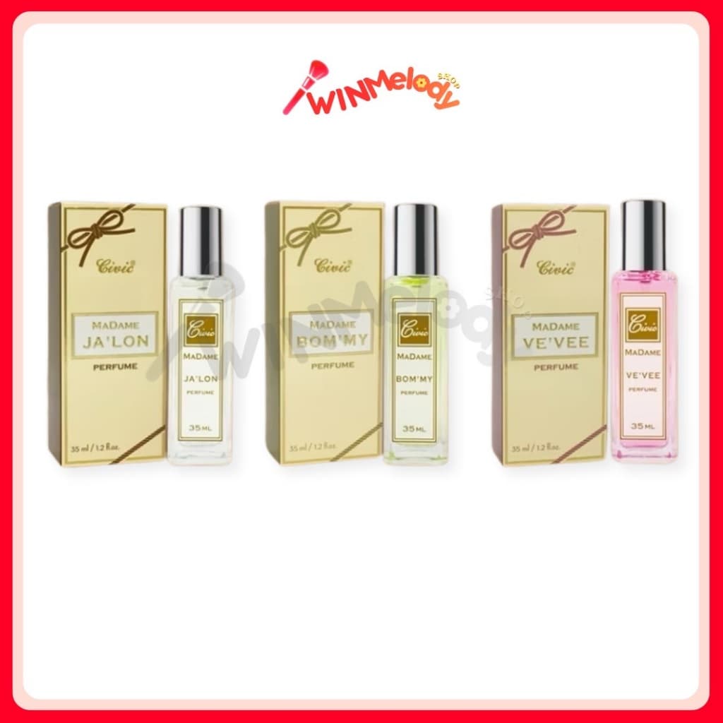 3 กลิ่น civic madame perfume ซีวิค น้ำหอม กลิ่นหอมอลังการ ติดทน สร้างเสน่ห์ 35 ml
