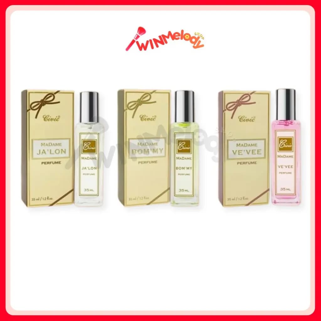 3 กลิ่น civic madame perfume ซีวิค น้ำหอม กลิ่นหอมอลังการ ติดทน สร้างเสน่ห์ 35 ml