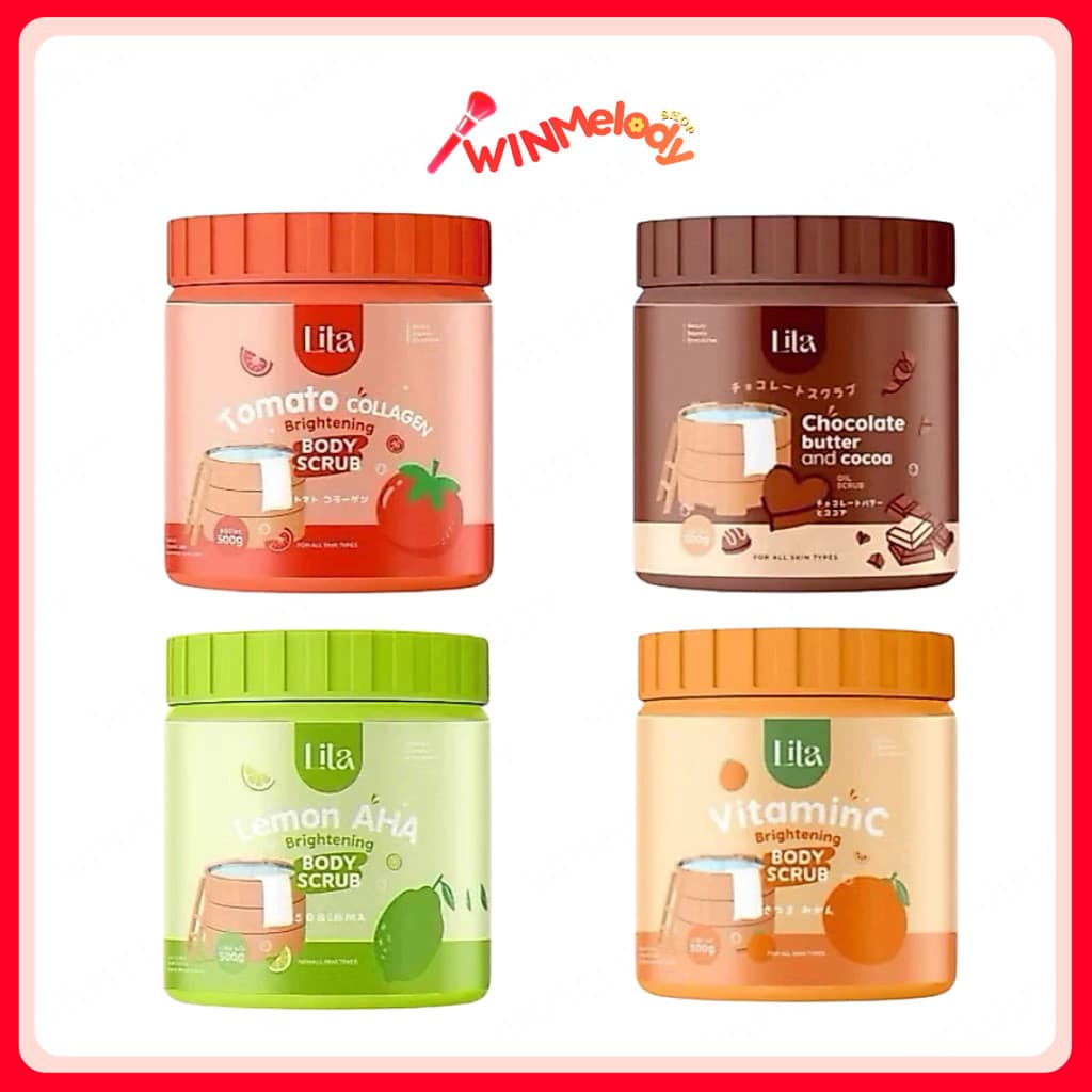 (กระปุก) Lita Brightening Body Scrub ลิต้า ไบร์ทเทนนิ่ง บอดี้ สครับ 500 กรัม