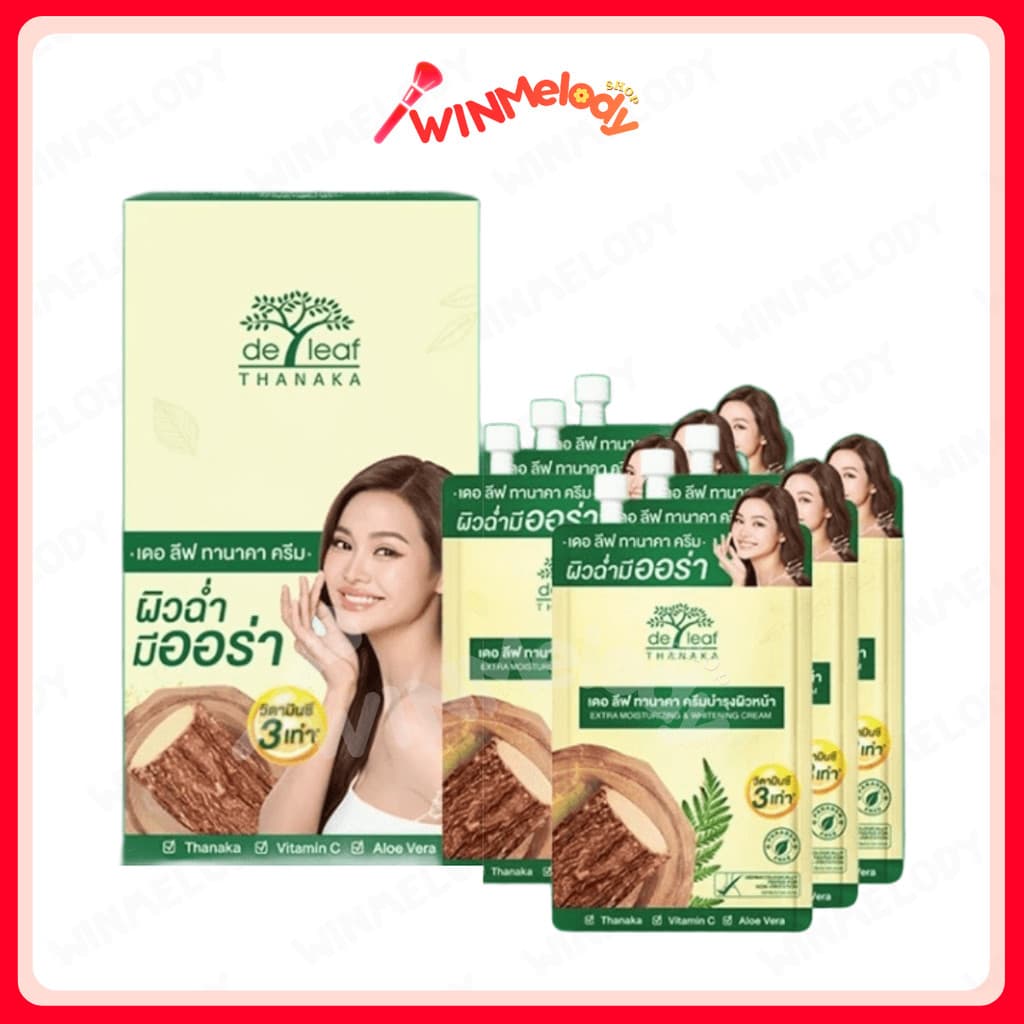 (Normal Price) เดอ ลีฟ ทานาคา มอยซ์เจอร์ไรซ์ซิ่ง แอนด์ ไวท์เทนนิ่ง ครีม 7 กรัม*6 พร้อมกล่อง