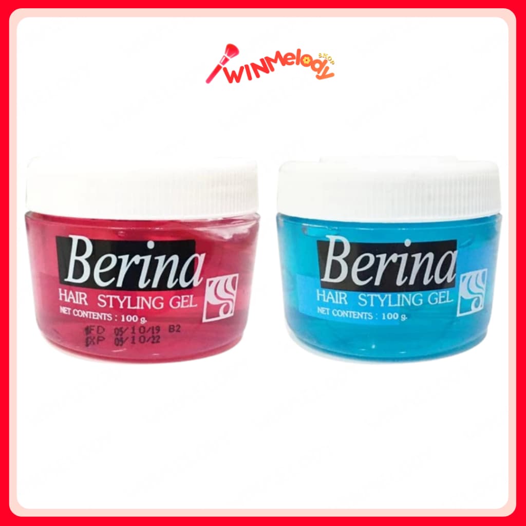 Berina Hair Styling Gel 100g เบอริน่าเจลแต่งผม อยู่ทรงได้ตลอดทั้งวัน ไม่เหนียวเหนอะหนะ