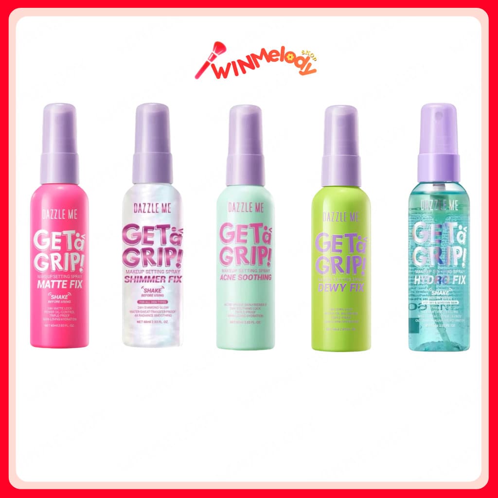(ขวดสเปรย์) Dazzle Me แดซเซิล มี Makeup Setting Spray Dewy Fix - Matte Fix 60 มล. สเปรย์ล็อคเมคอัพ