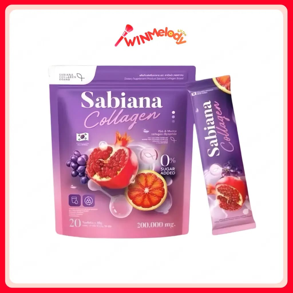 (1ถุง)ผลิตภัณฑ์เสริมอาหาร ซาเบียร์น่าคอลลาเจน (Sabiana Collagen)/20ซอง